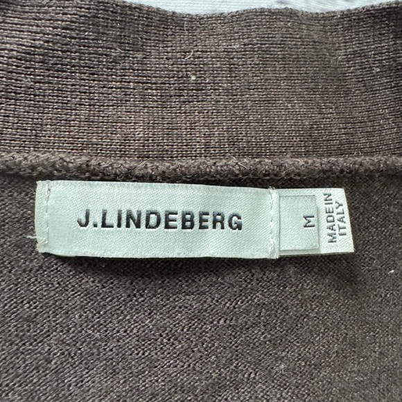 J. Lindeberg Cardigan Sweater, Size M Merino Wool. Made in Italy. - Picture 2 of 6
